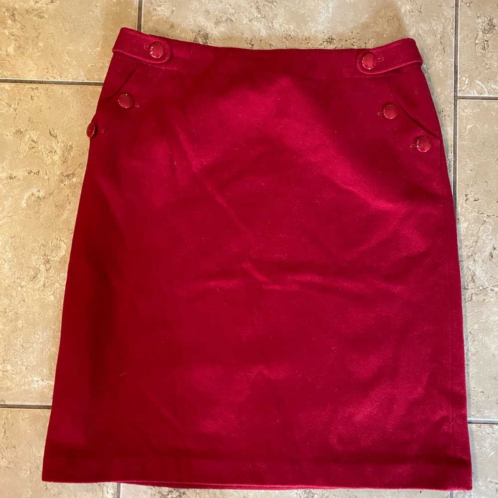 J Crew A Line Wool Skirt